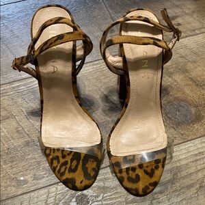 Liliana Leopard Print Strappy Heels Women’s Size 7